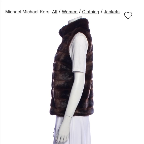 MICHAEL KORS FAUX FUR VEST NWOT LARGE - Picture 12 of 16